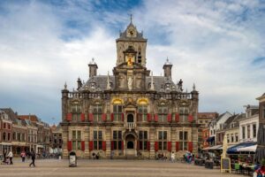 Delft City Hall, a beautiful historical building