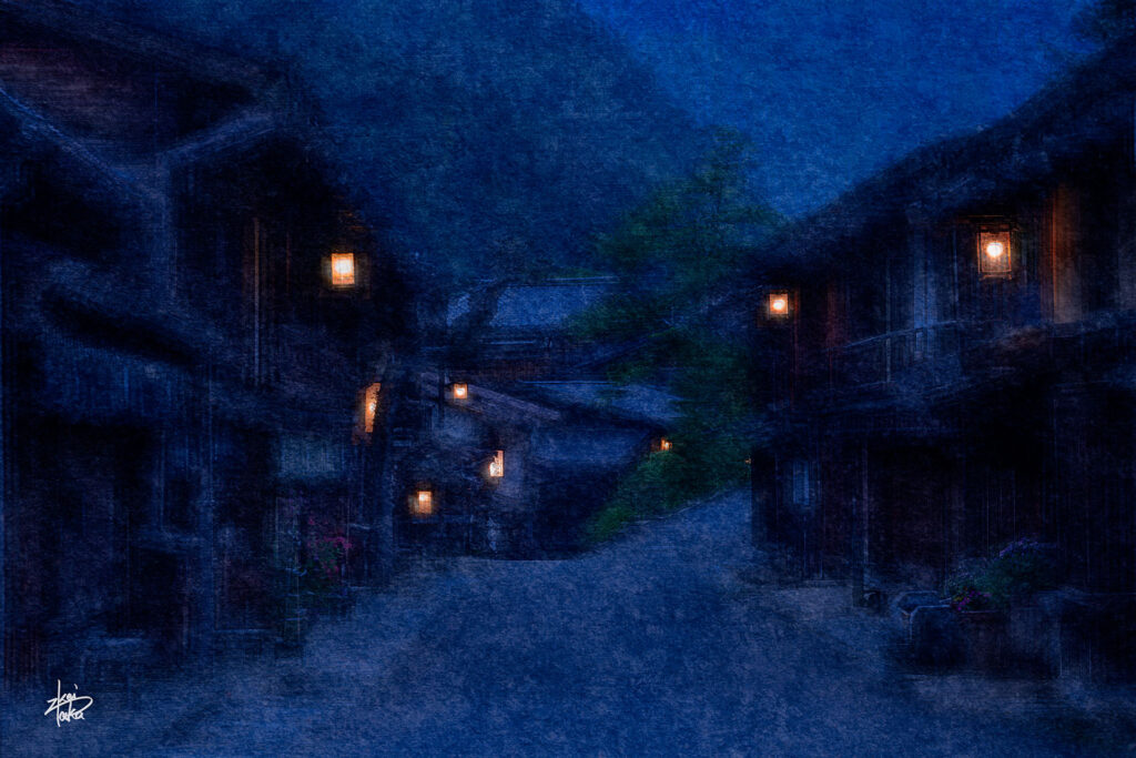 Tsumago-juku before dawn, an emotional Kisoji inn town that retains the atmosphere of the Edo period