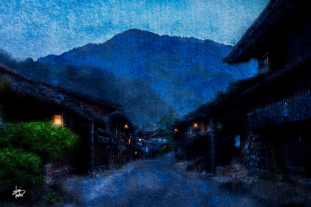 Tsumago-juku before dawn, an emotional Kisoji inn town that retains the atmosphere of the Edo period