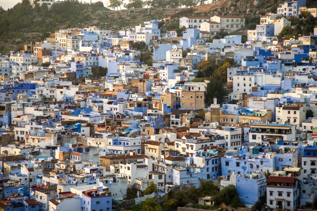 Zoom in on Chefchaouen, the blue city of Morocco