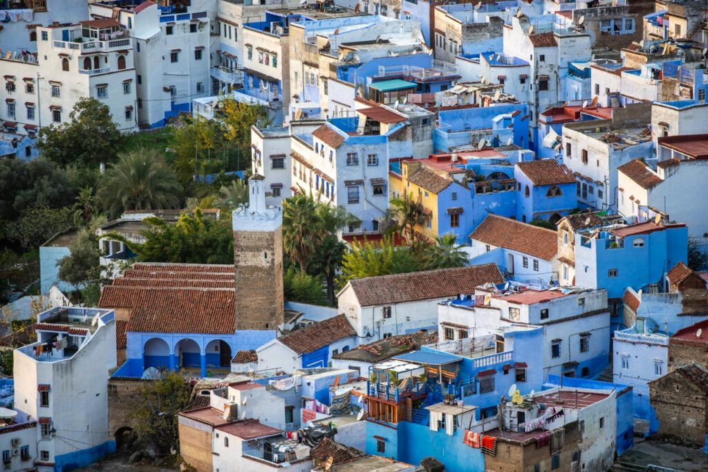 Zoom in on Chefchaouen, the blue city of Morocco