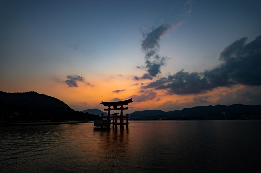 Itsukushima shrine at iyajima island,hiroshima,japan