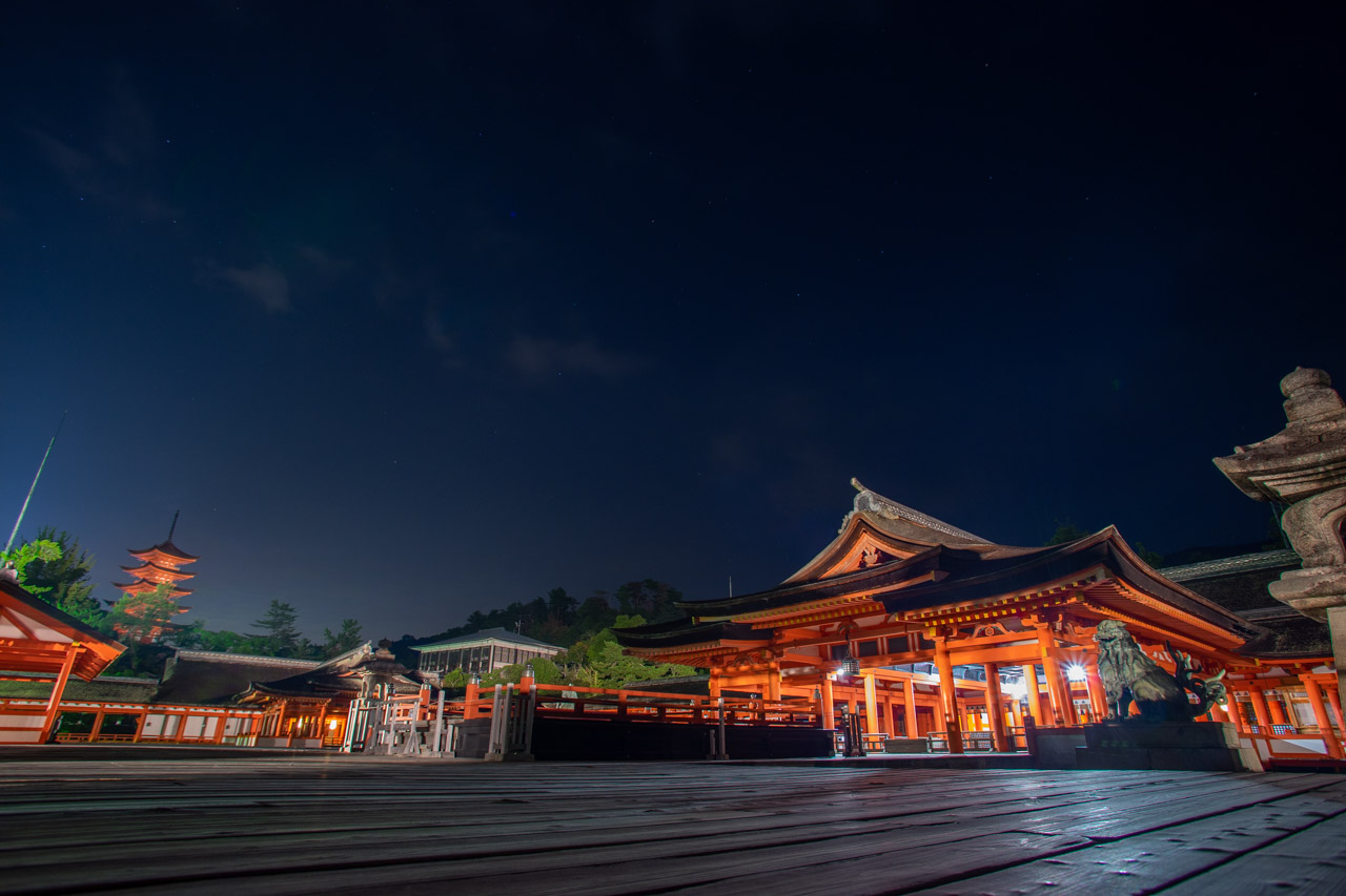 Itsukushima shrine at miyajima island,hiroshima,japan