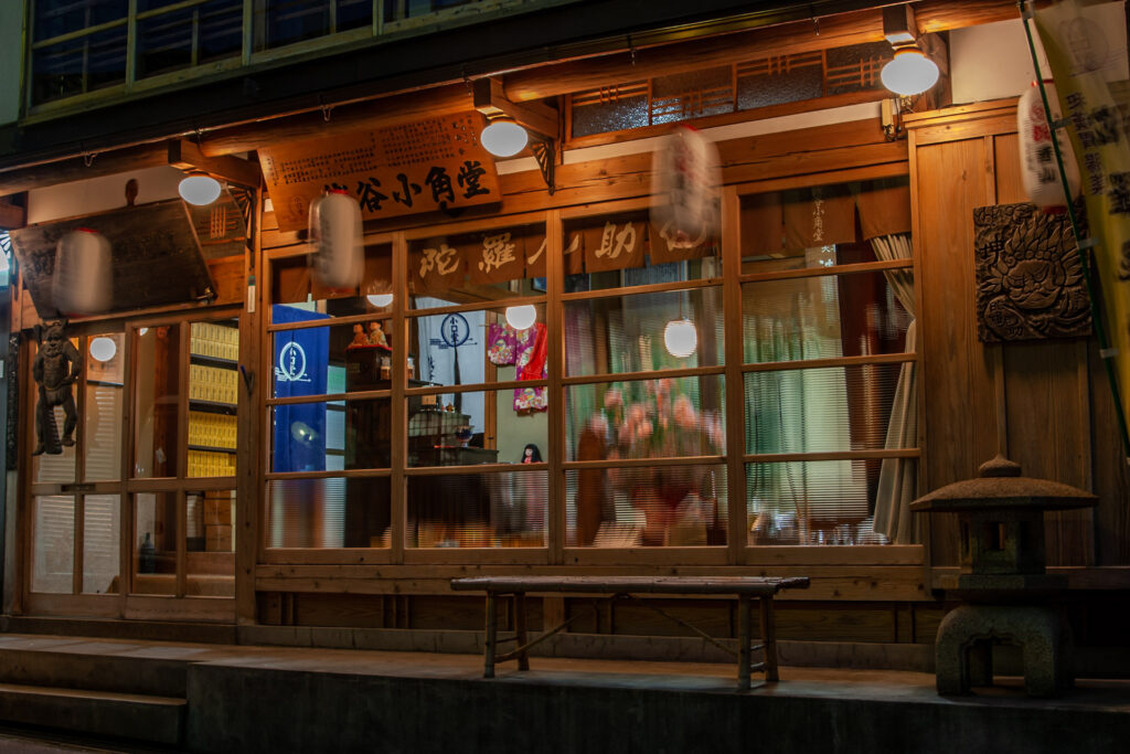 Dorokawa onsen night view ,nara,japan