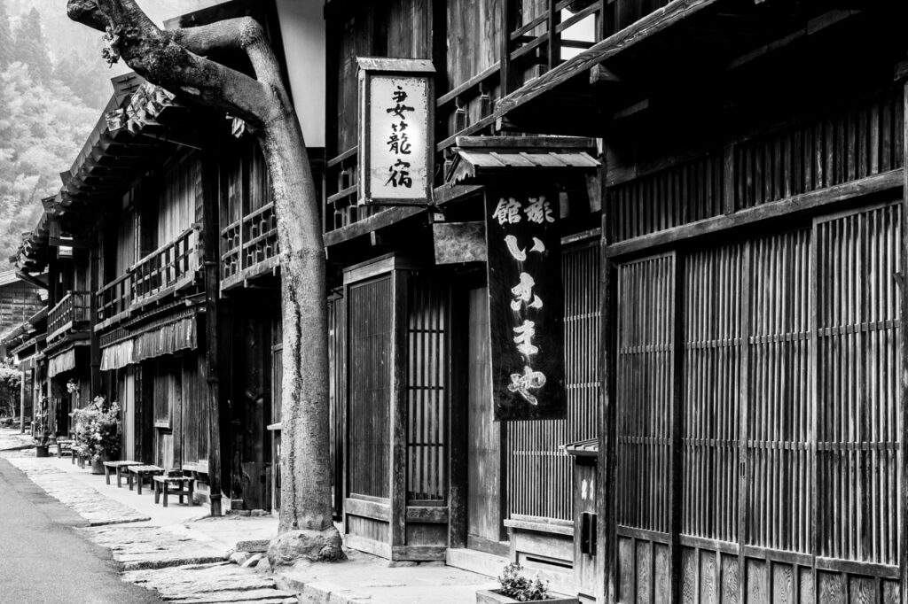 Old inn at tsumago-juku,kiso-road,nagano,japan