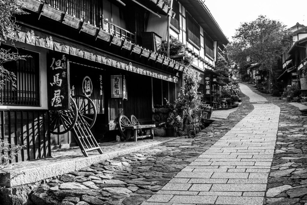 Old inn at Magome-juku,kiso-road,giru,japan