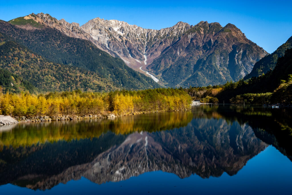 Taisyo pond at kamikohi,nagano,japan