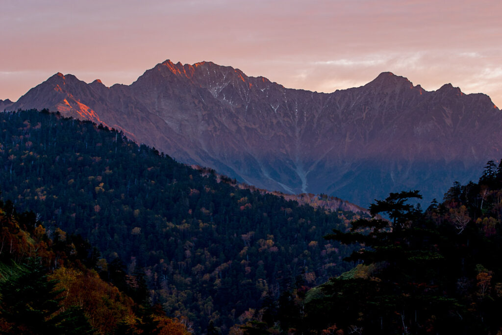 Sunrise at Abo-toge pottery,nagano,japan