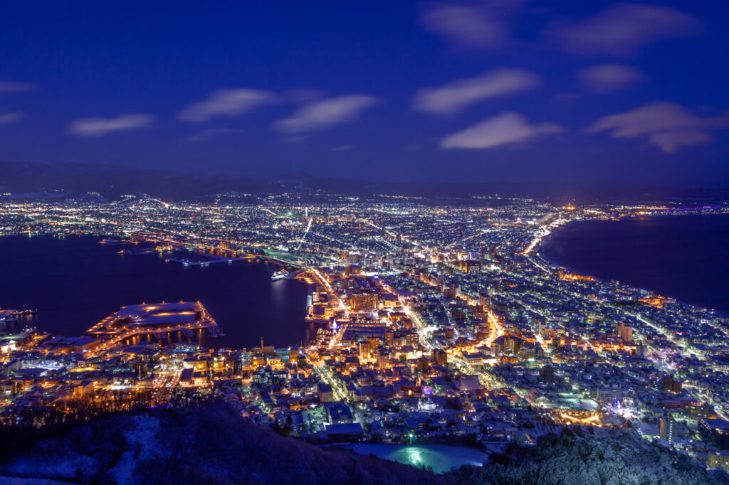 Night view from Mt. Hakodate, Hakodate,hokkaido,japan