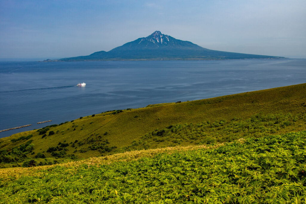 Mt.rishiri from rebun island,hokkaido,japan