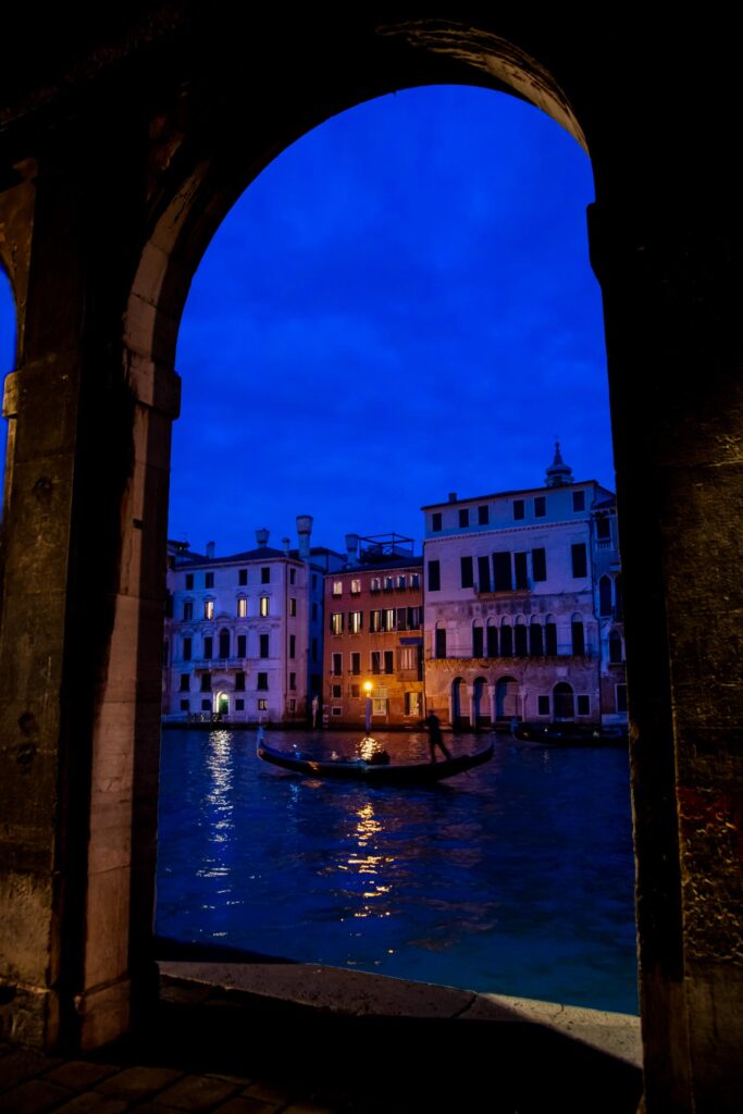 night view of venice