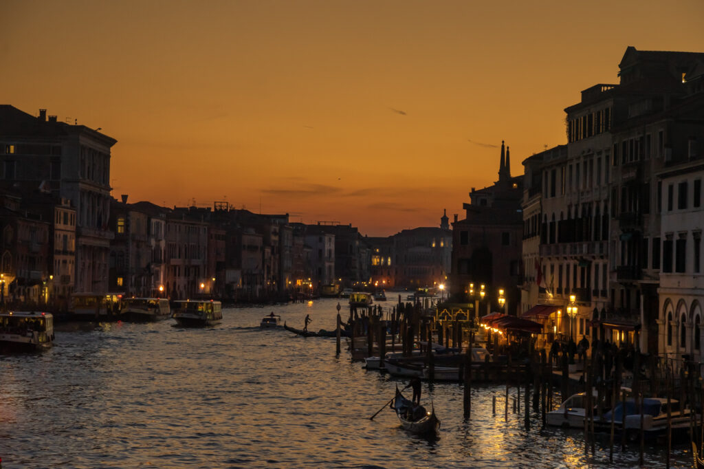 sunset view of venice