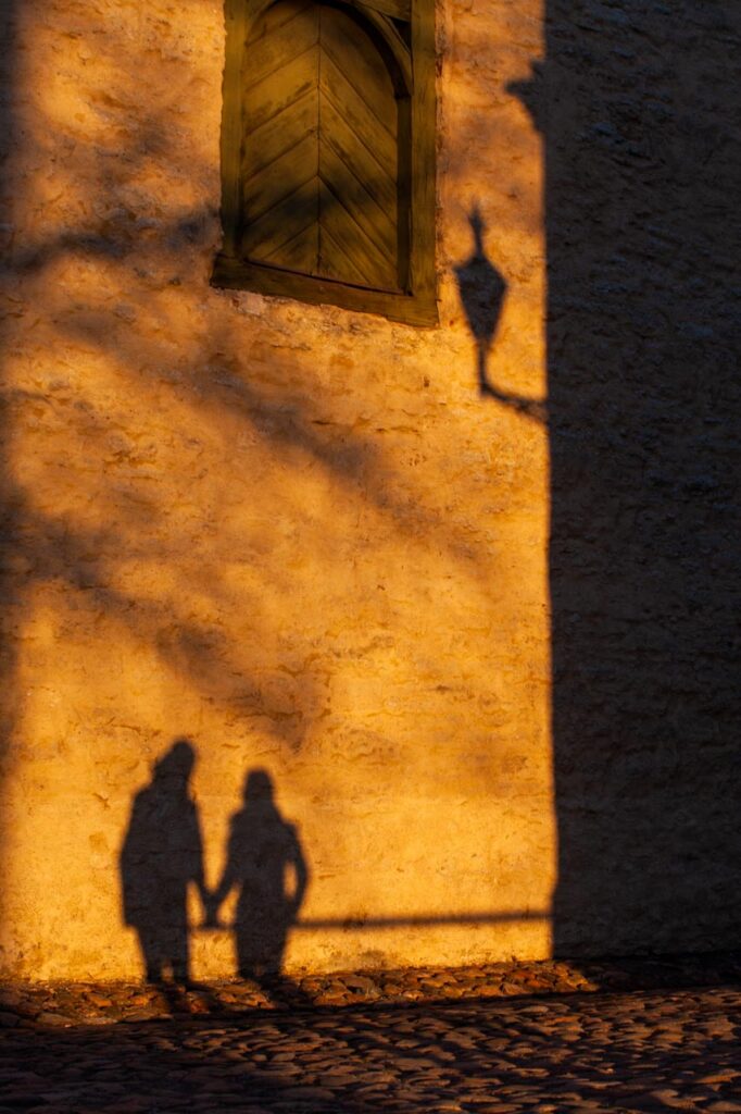 sunset of tallinn old town