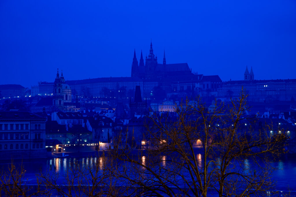 Night view of Prague