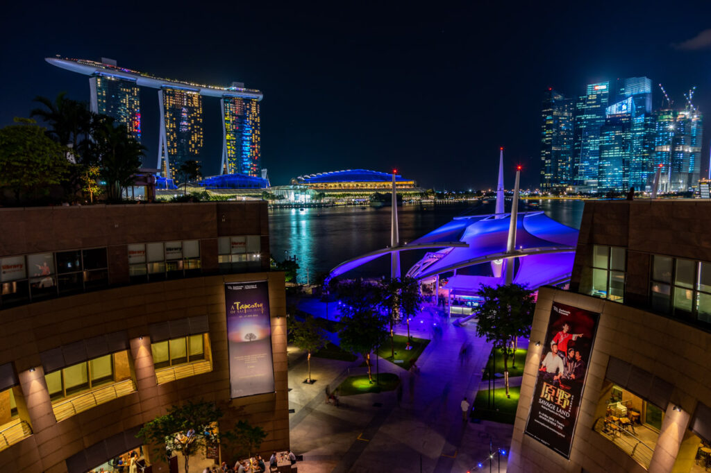 night view of singapore