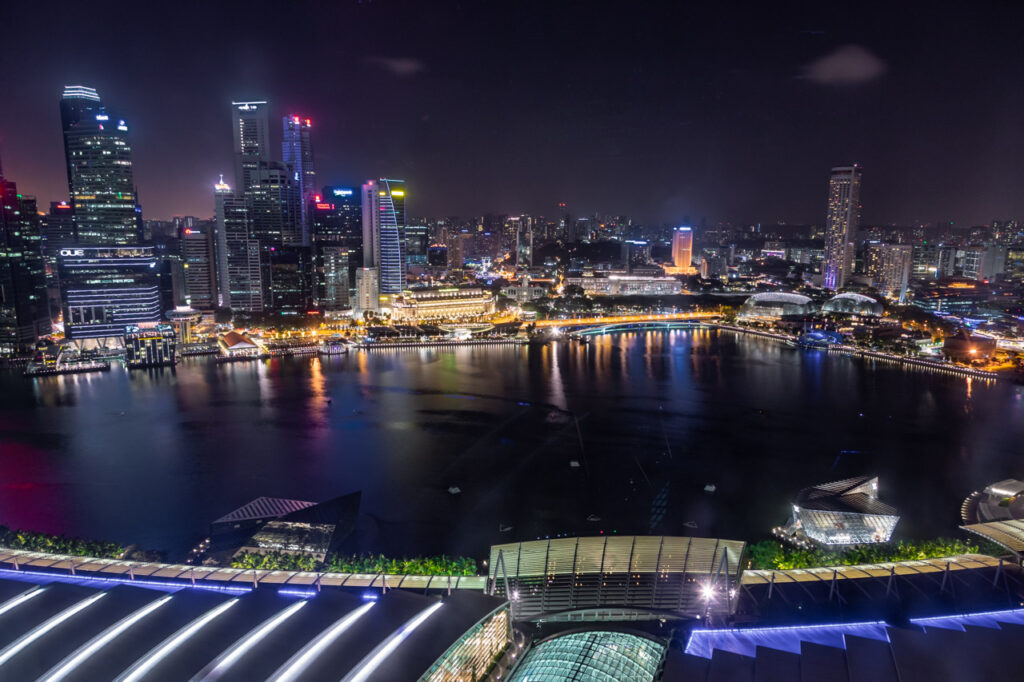 night view of singapore