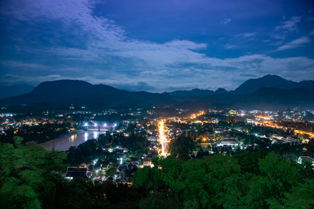 Night view at Poussey Hill