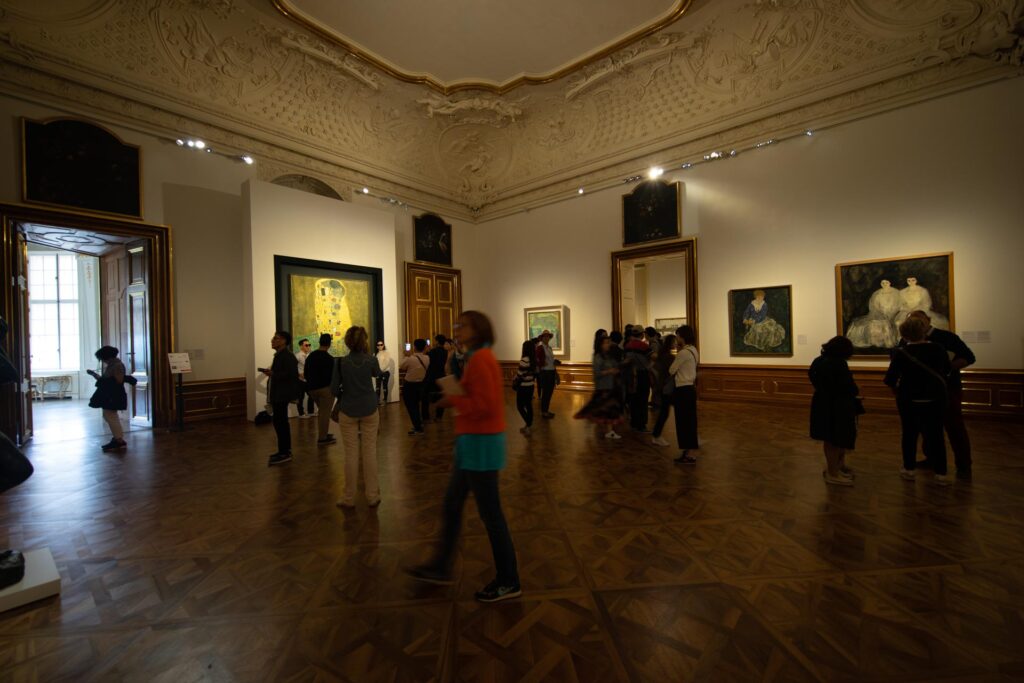 Klimt's work in the Belvedere Palace collection