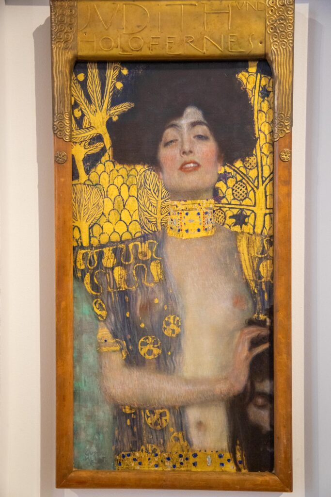 Klimt's work in the Belvedere Palace collection