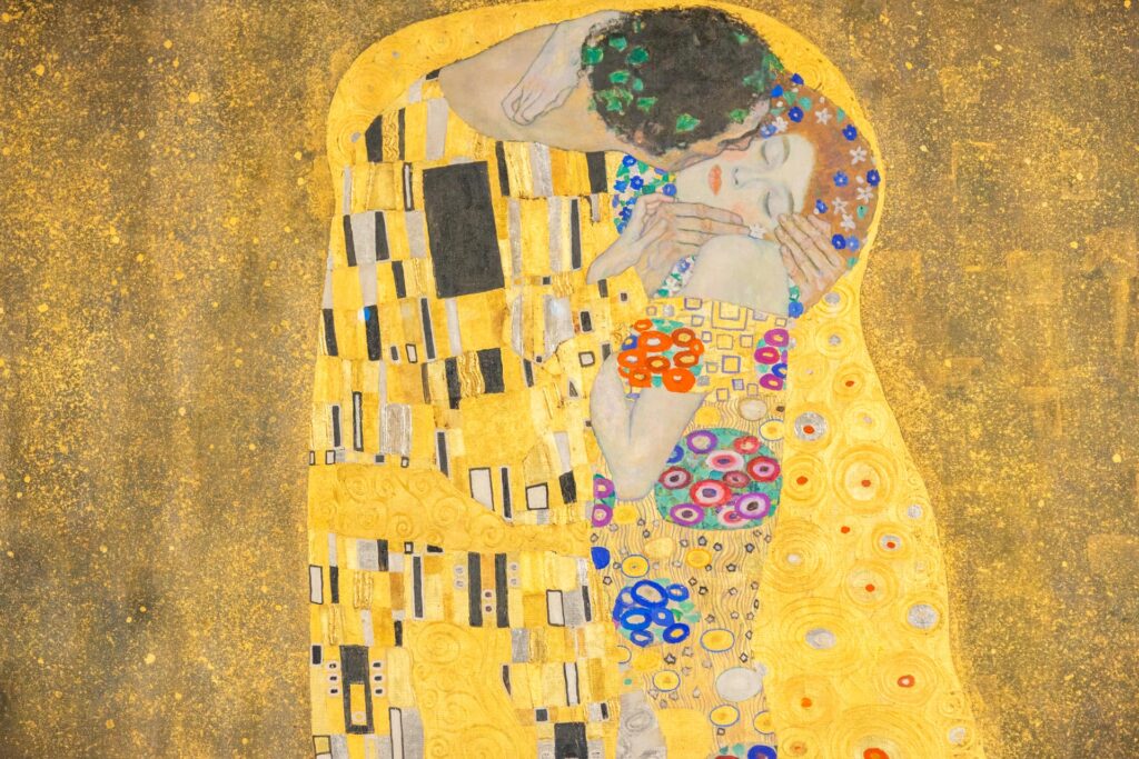 Klimt's work in the Belvedere Palace collection