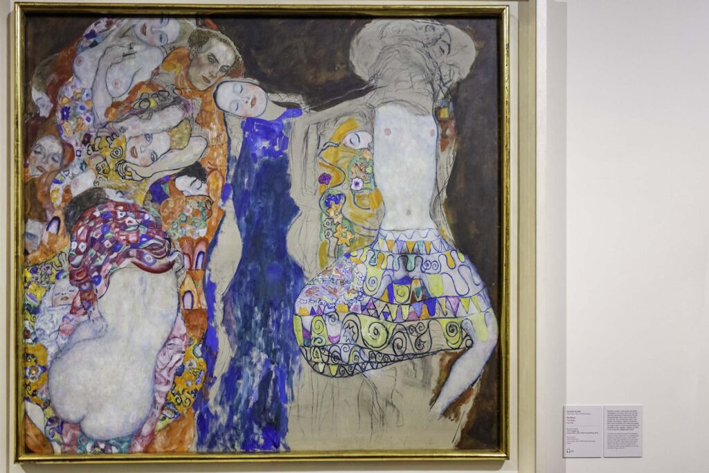 Klimt's work in the Belvedere Palace collection