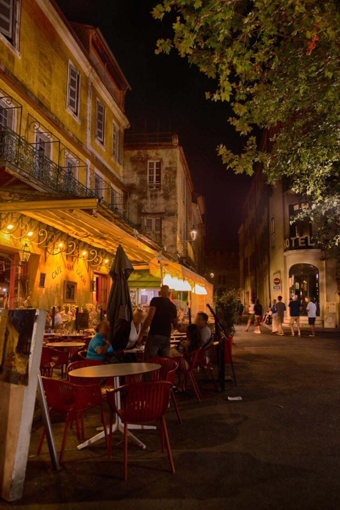 Café in Arles, the model for Van Gogh's "Cafeteria by Night".