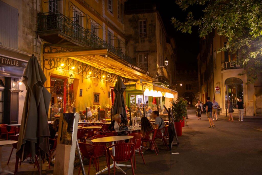 Café in Arles, the model for Van Gogh's "Cafeteria by Night".