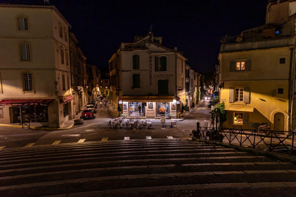 Arles at night