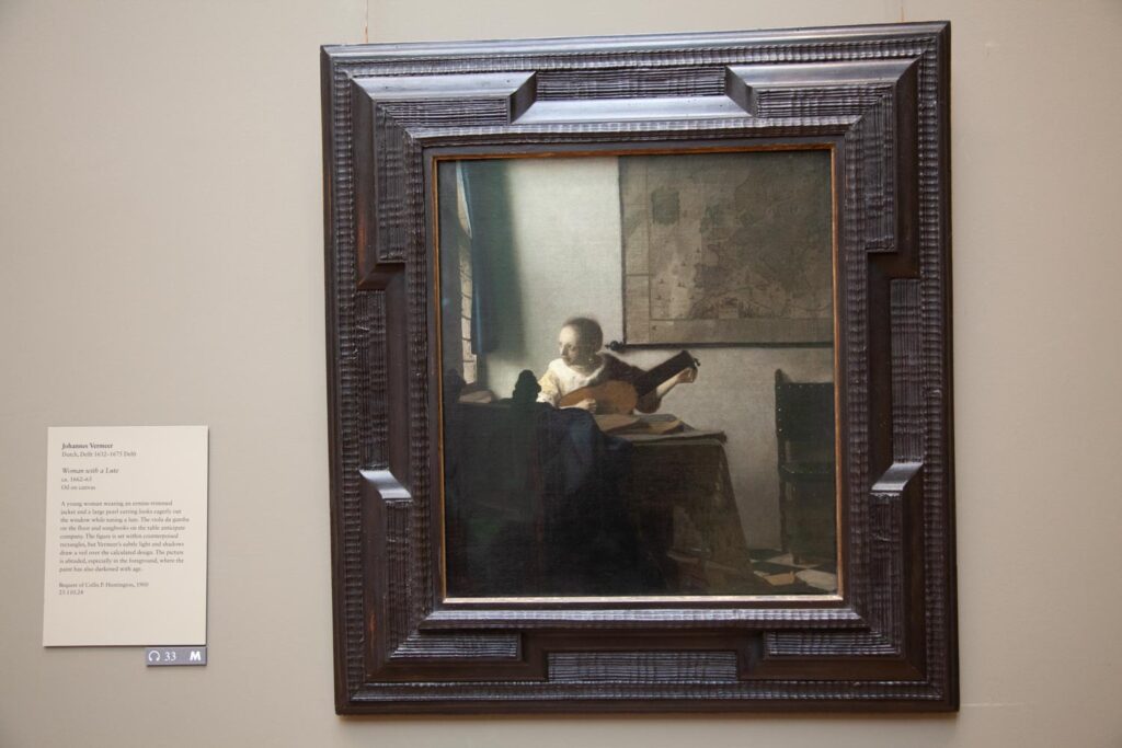 Vermeer work in the collection of the Metropolitan Museum of Art