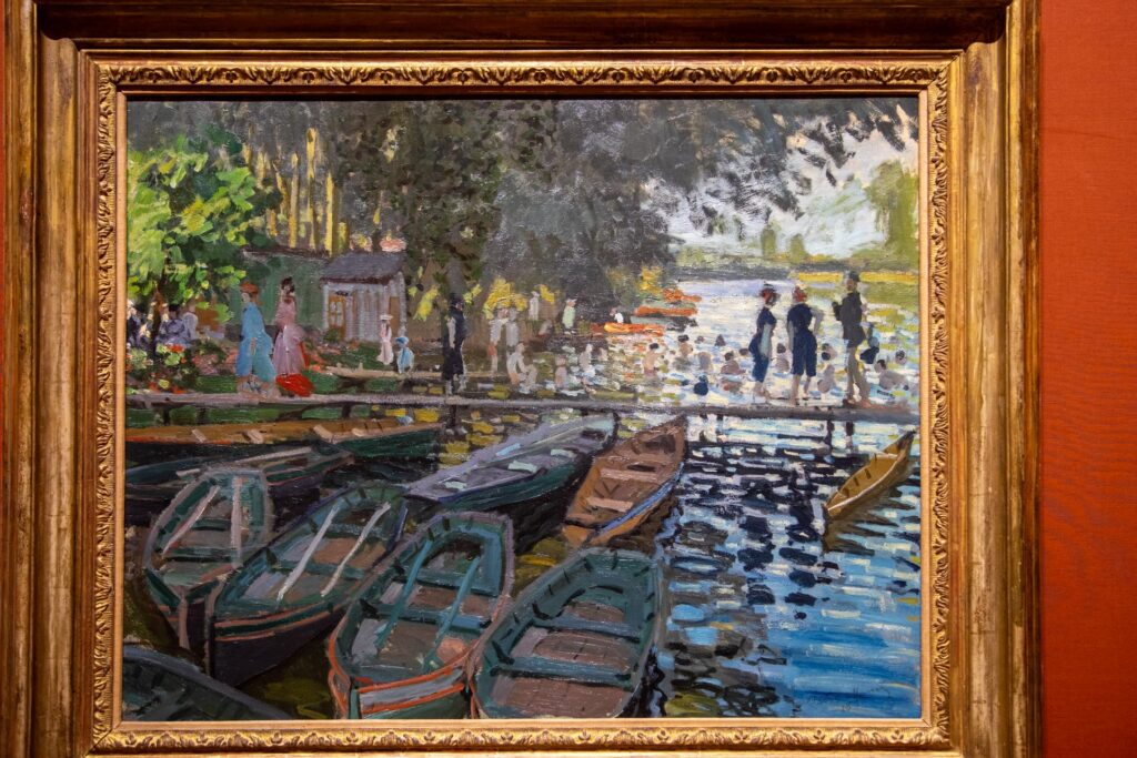 painting image of Monet at National gallery of art,London