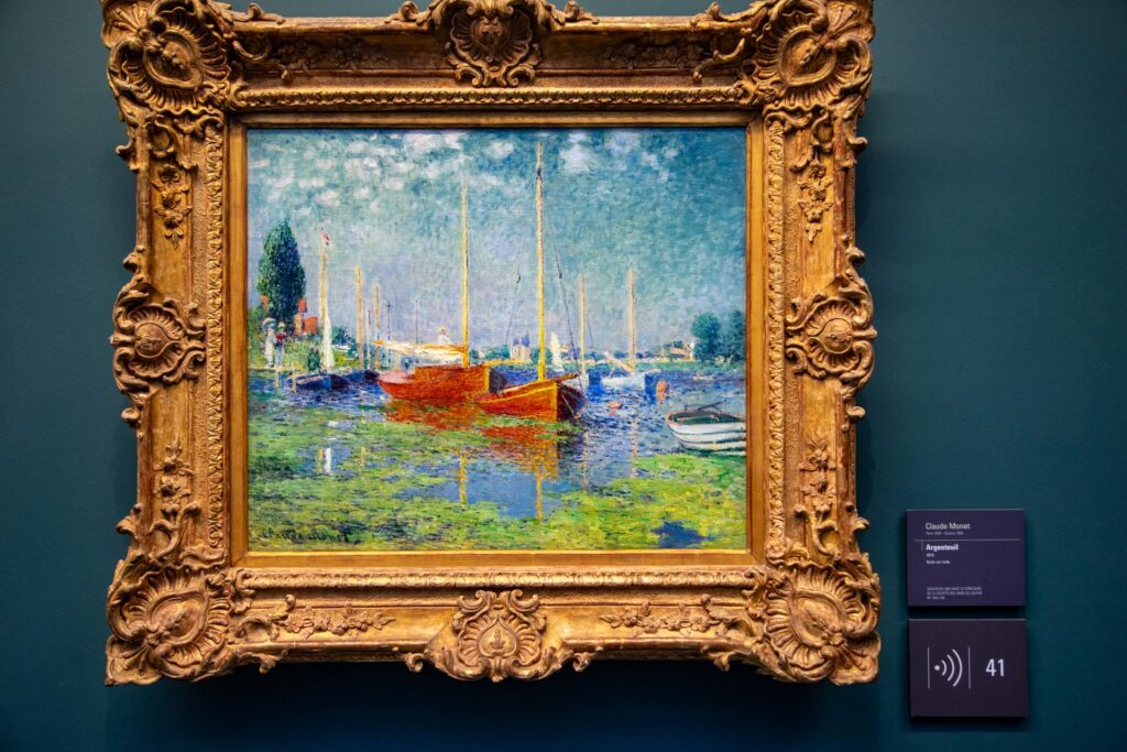 painting image of Monet at Orsay museum