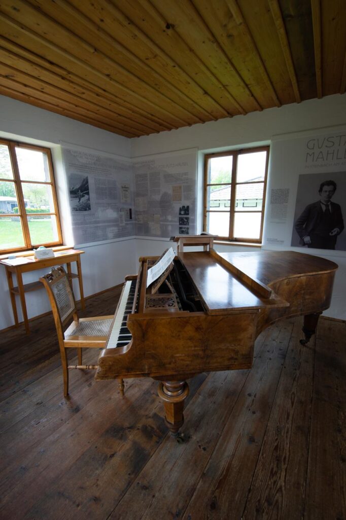 Inside Mahler's composition hut on the shores of Lake Attersee