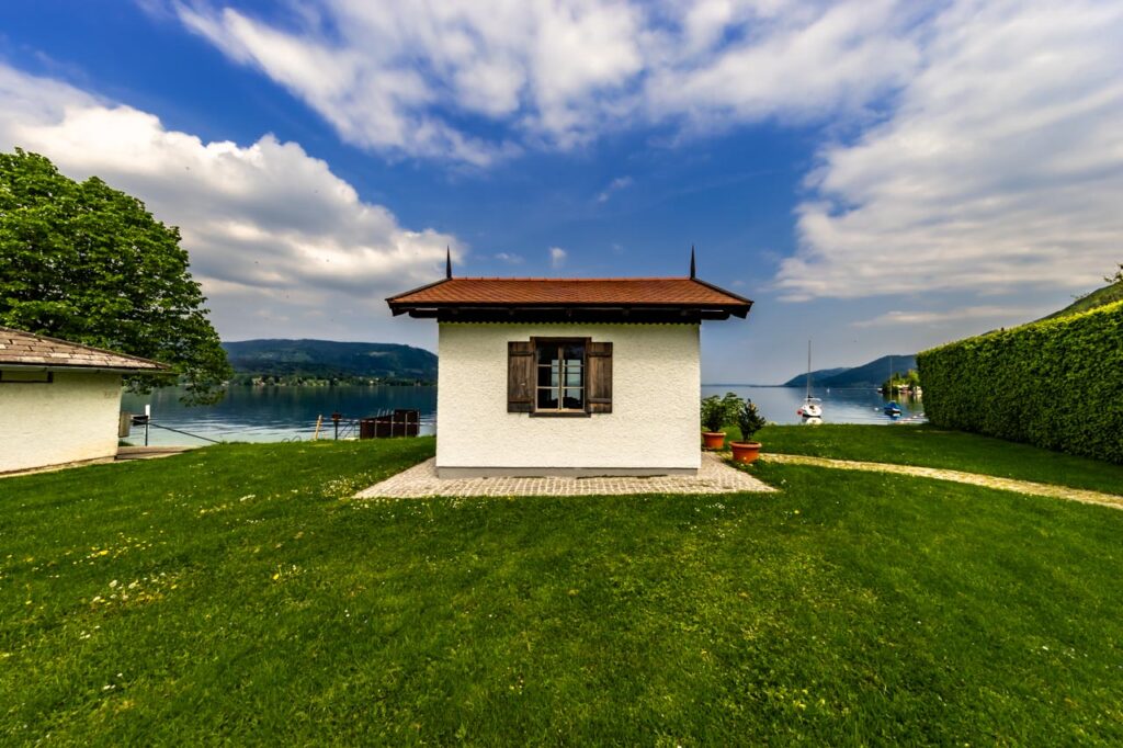 The composing hut of Gustav Mahler in Steinbach at lake Attersee in Upper Austria.