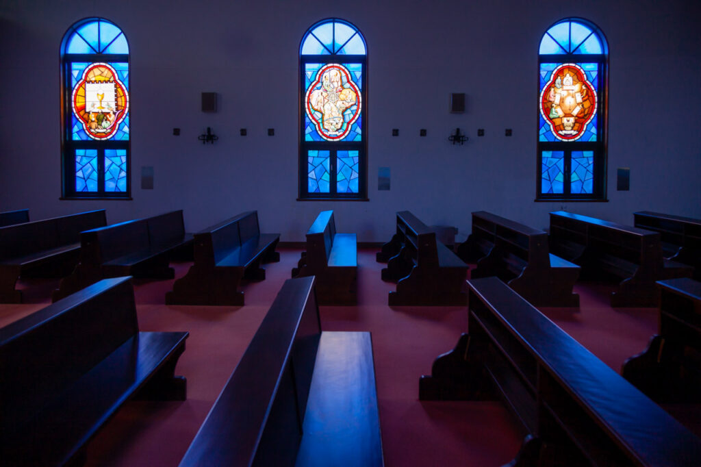 Catholic Unzen church in Unzen,Nagasaki,Japan