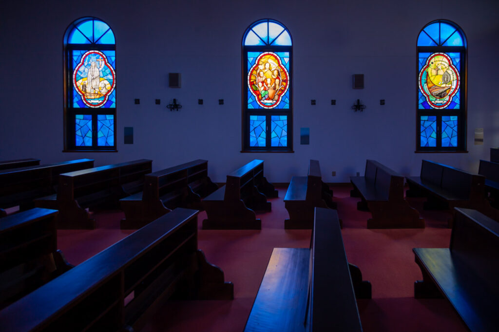 Catholic Unzen church in Unzen,Nagasaki,Japan