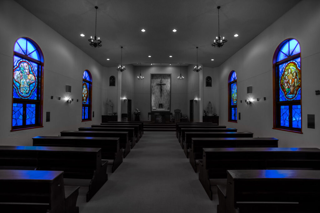 Catholic Unzen church in Unzen,Nagasaki,Japan