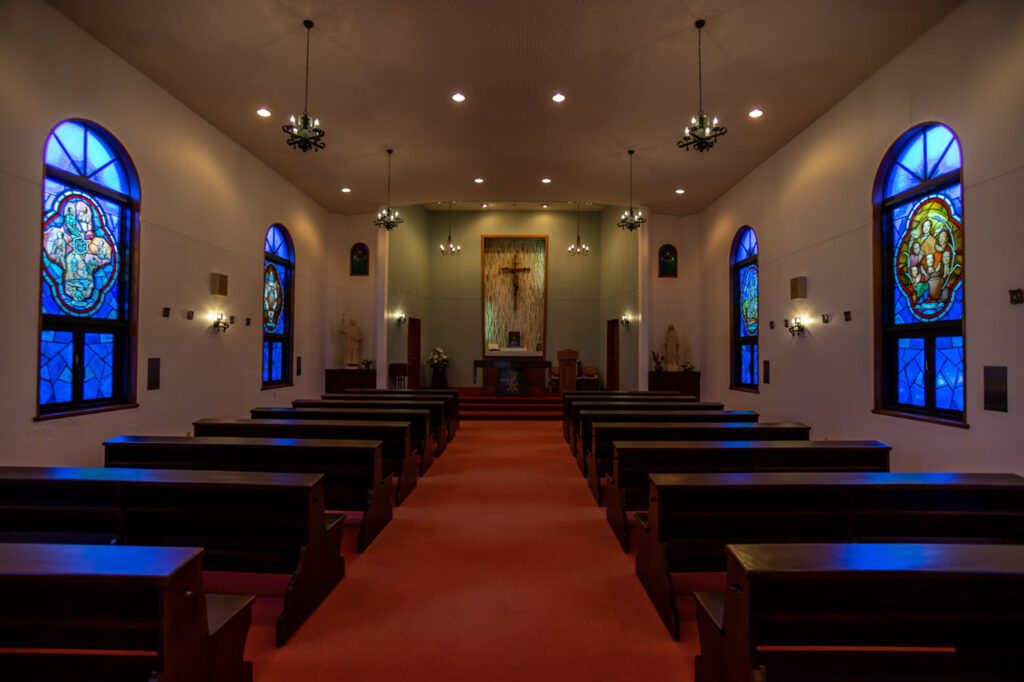 Catholic Unzen church in Unzen,Nagasaki,Japan