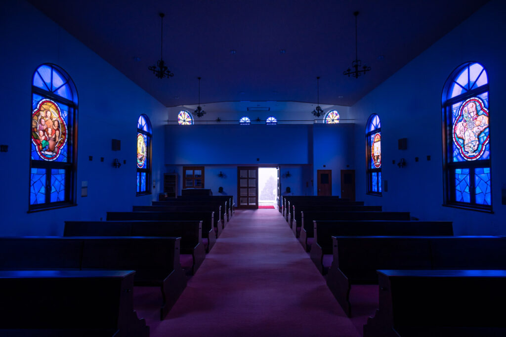 Catholic Unzen church in Unzen,Nagasaki,Japan