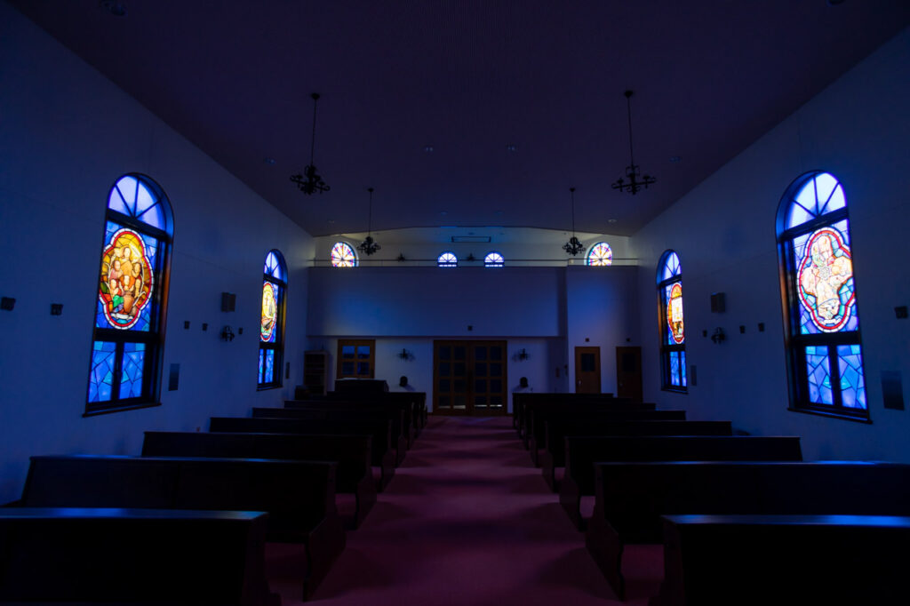 Catholic Unzen church in Unzen,Nagasaki,Japan