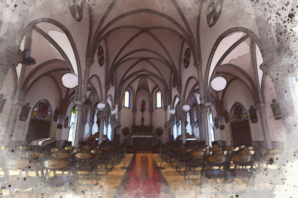 Sakitsu catholic church in Amakusa,Kumamoto,Japan