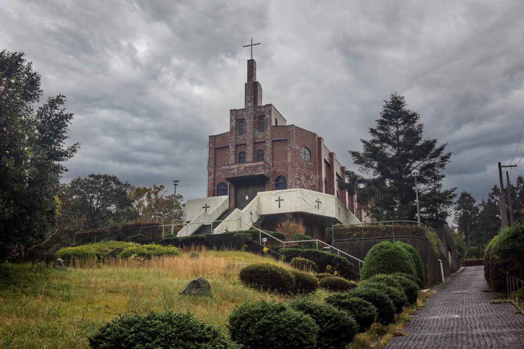 Catholic Unzen church in Unzen,Nagasaki,Japan