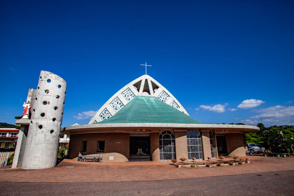 Shiroyama catholic church in Nagasaki,Japan