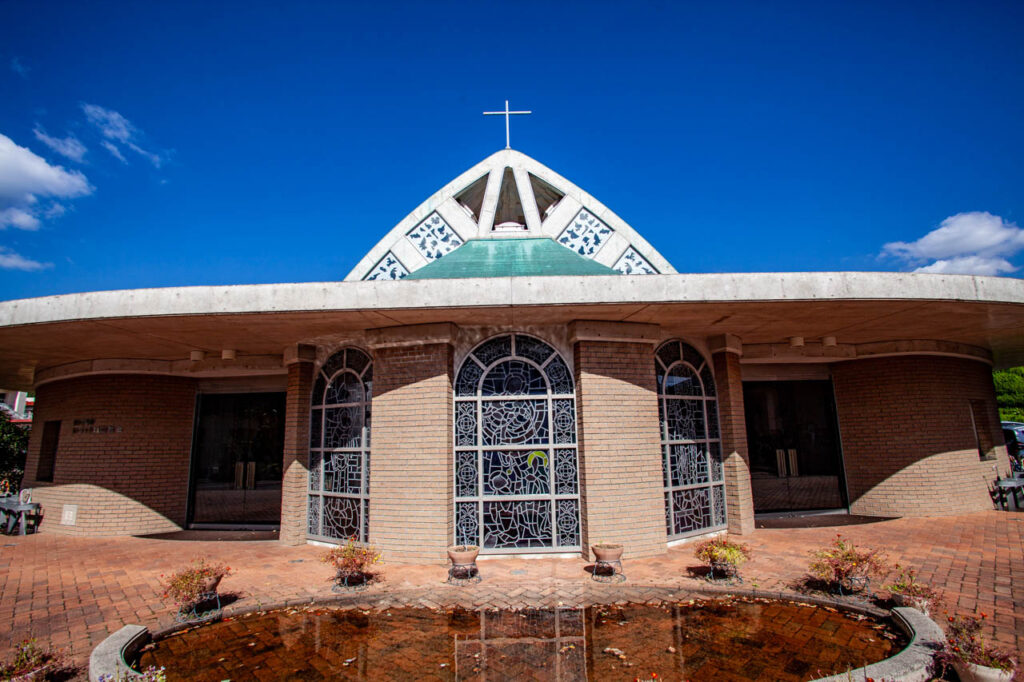 Shiroyama catholic church in Nagasaki,Japan