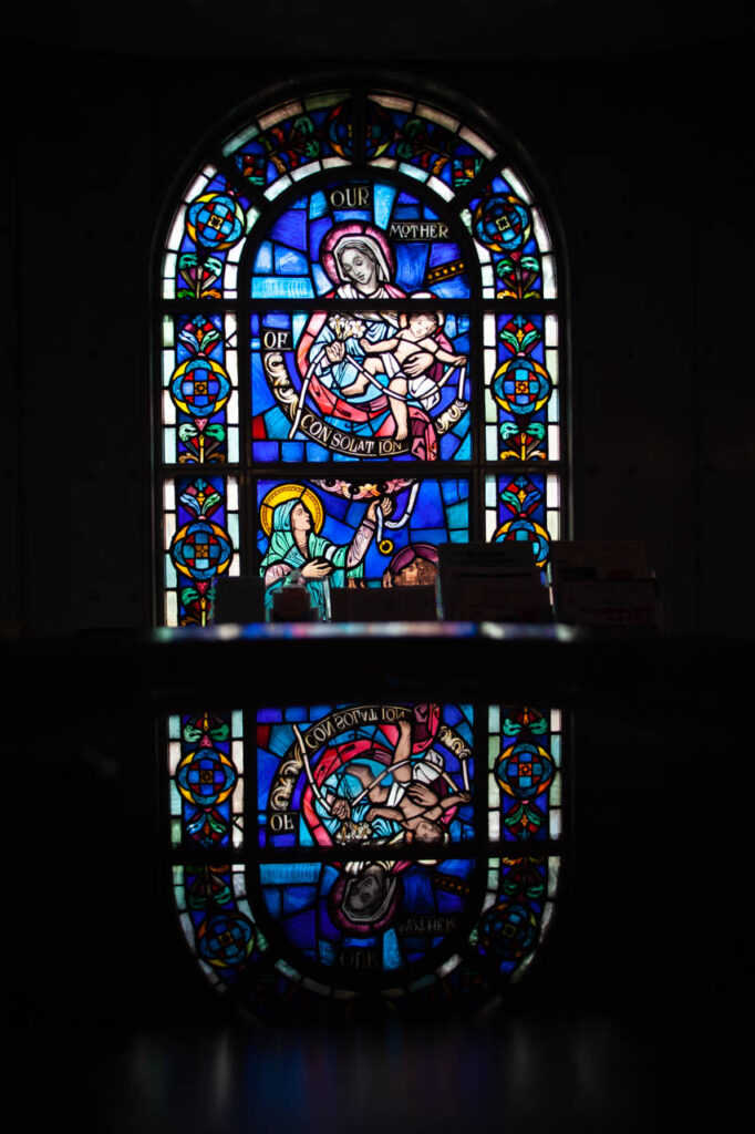 Shiroyama catholic church in Nagasaki,Japan