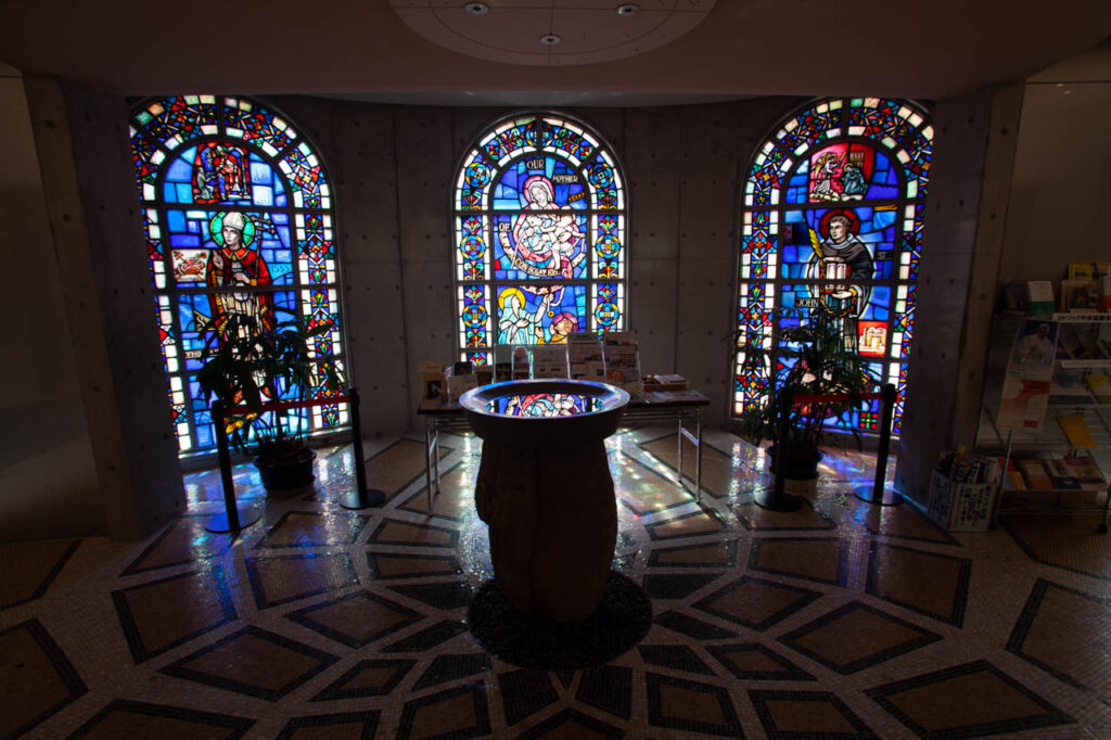 Shiroyama catholic church in Nagasaki,Japan