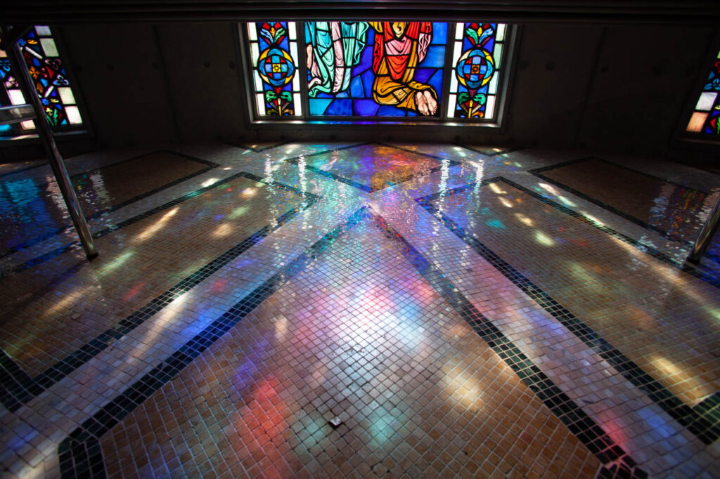 Shiroyama catholic church in Nagasaki,Japan