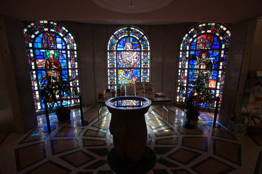 Shiroyama catholic church in Nagasaki,Japan