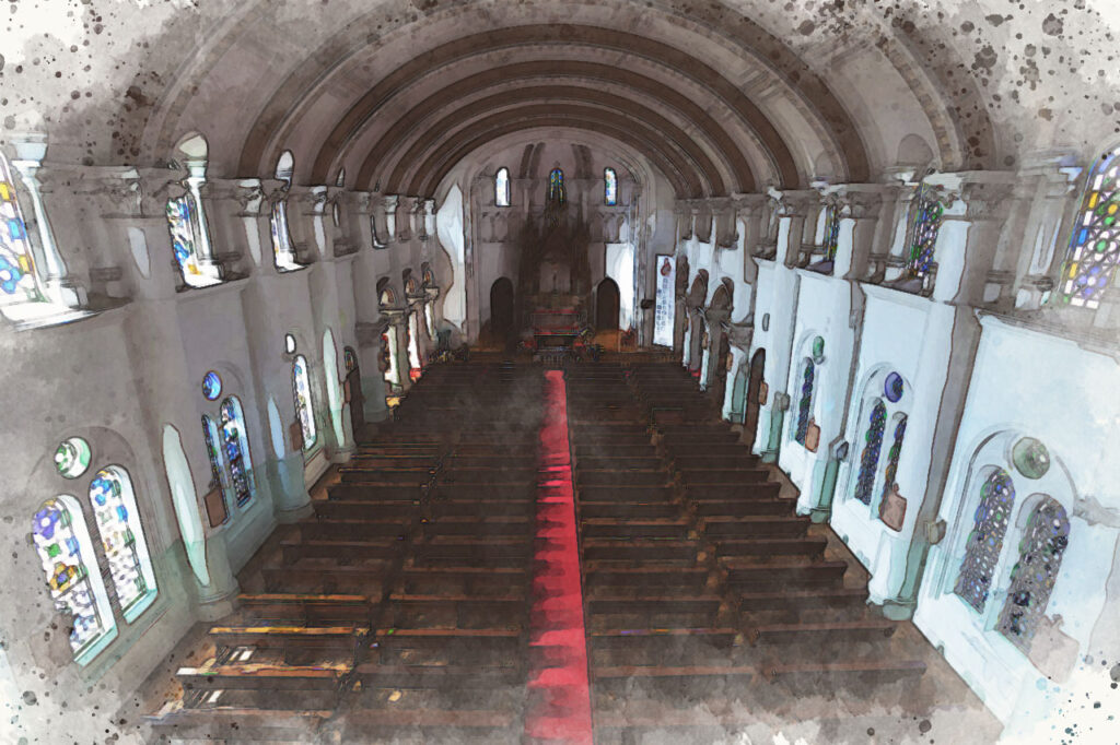 Naka machi catholic church in Nagasaki,Japan