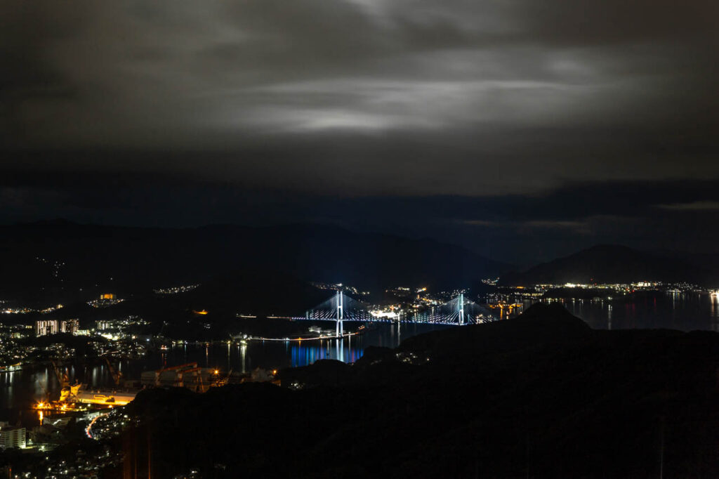 Night view of Nagasaki Port from Mt.Inasayama