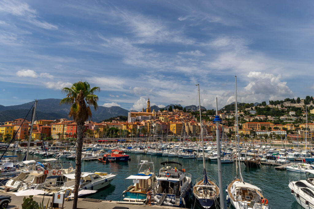 Menton is a seaside resort near the Italian border.